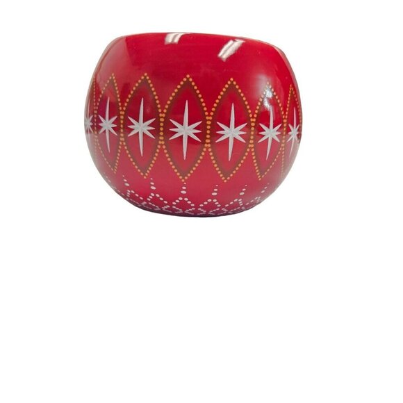 Harry & David Holiday Mug Red White Stars Ceramic Christmas Ornament Coffee Cup - Picture 3 of 8